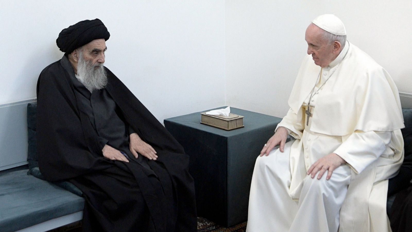 Histórico encuentro en Irak entre el papa Francisco y el ayatolá Al Sistani