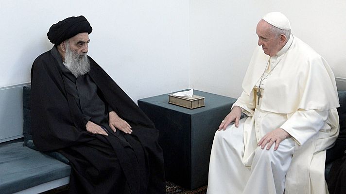 Informativo 24h - Histórico encuentro en Irak entre el papa Francisco y el ayatolá Al Sistani