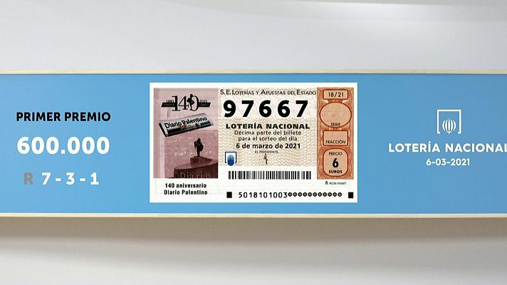 SELAE - Sorteo de la Lotería Nacional del 06/03/2021