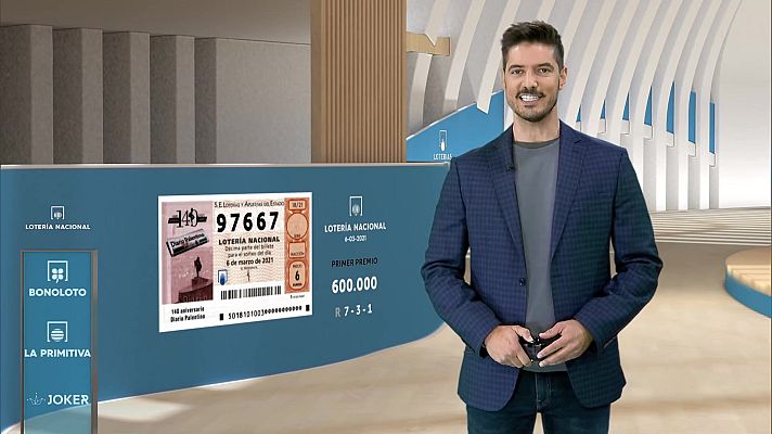 Loterías - Sorteo de la Lotería Nacional del 06/03/2021