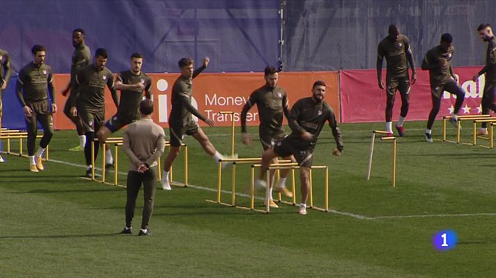 Telediario 1 - Simeone: "Son tres puntos, quedará mucha Liga por delante"