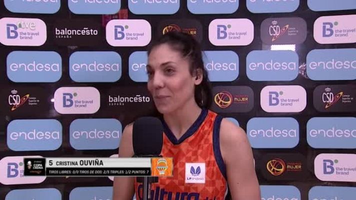 Baloncesto en RTVE - Cristina Ouviña: "Por pedir, pedimos ganar la Copa"