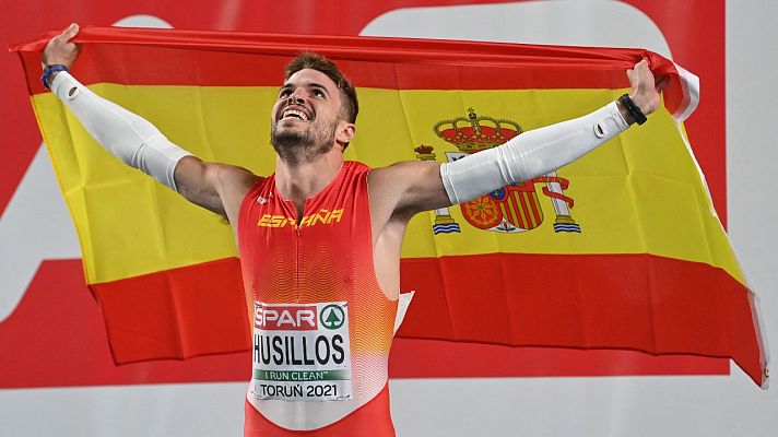 Óscar Husillos, campeón de Europa de 400 metros