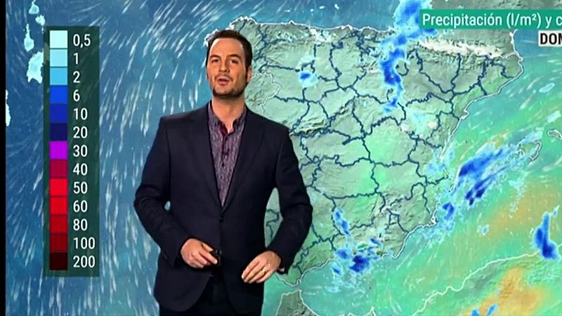 Lluvias fuertes en zonas de Valencia, Almería, Murcia e Ibiza