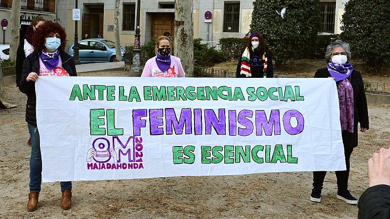 El movimiento feminista critica la prohibición de las manifestaciones del 8M en Madrid