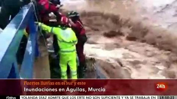 Informativo 24h - Fuertes lluvias e inundaciones en el sur y este de la Península