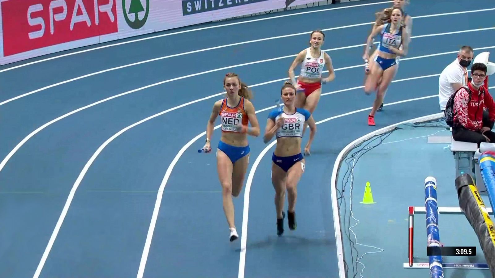 Atletismo - Campeonato de Europa Pista Cubierta. Final Femenina 4x400m