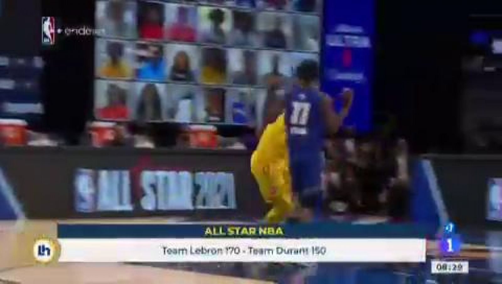 El equipo de James se impone al de Durant en el All Star NBA | Ver