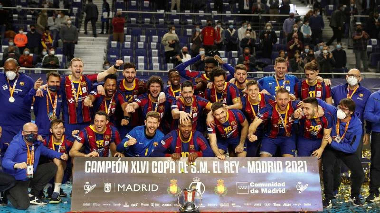 El Barça logra su vigésimo quinto título de Copa de balonmano | Ver