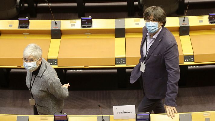 Telediario 1 - El Parlamento Europeo vota sobre la inmunidad de Puigdemont, Comín y Ponsatí