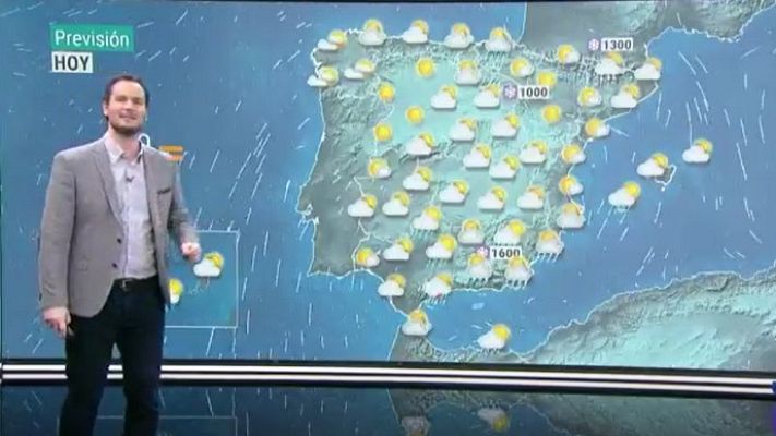 Telediario 1 - La Aemet prevé precipitaciones en amplias zonas de la península