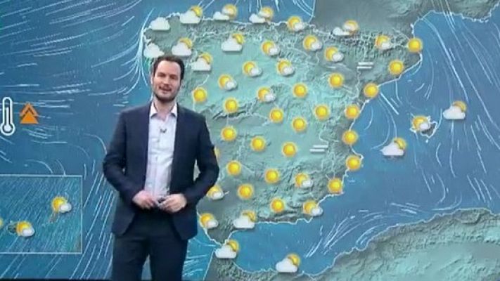 Telediario 1 - La Aemet prevé una subida de temperaturas en el territorio peninsular