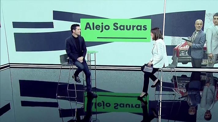 Telediario 1 - Alejo Sauras en el plató del TD 1