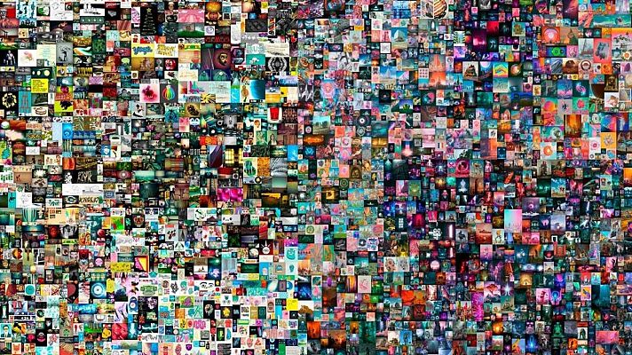 Telediario 1 - Una obra digital de Beeple se vende por 58 millones