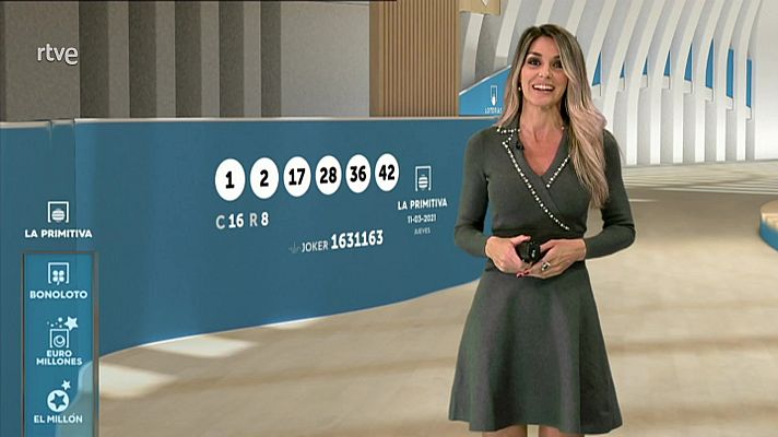 Loterías - Sorteo de la Lotería Nacional, Bonoloto, Primitiva y Jóker del 11/03/2021