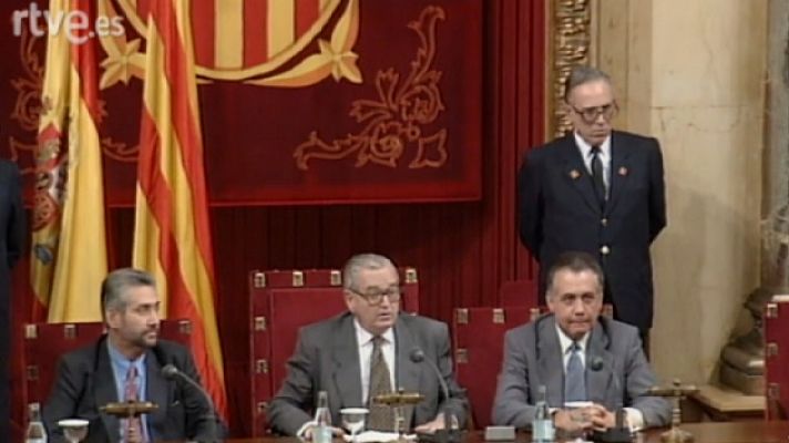 Arxiu TVE Catalunya - Joan Reventós elegit president del Parlament de Catalunya i discurs de presa de possessió