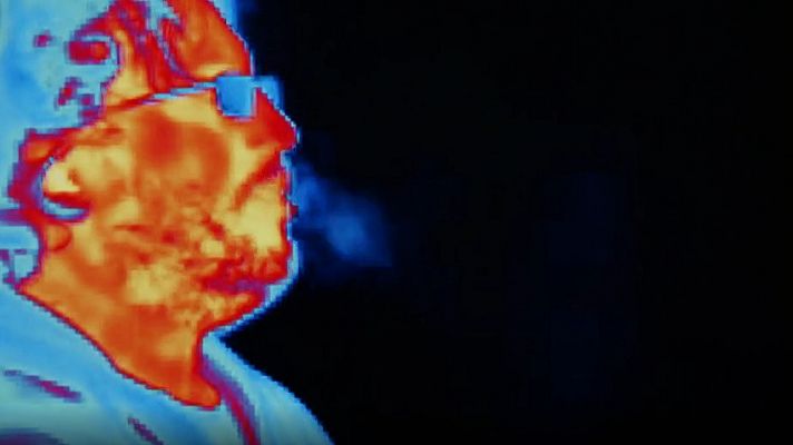 Así se ven los aerosoles, grabados con una cámara infrarroja