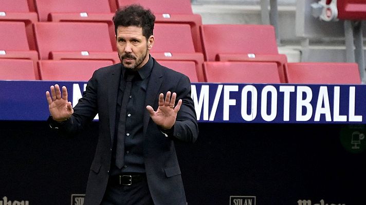 Telediario 1 - Simeone: "Con un resultado corto, la inercia te lleva atrás"