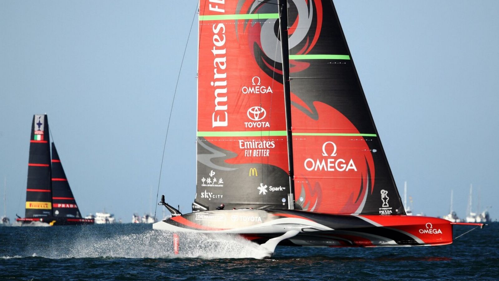 Vela - Copa América 2021: Final 6ª regata (Auckland): Luna Rossa Prada Pirelli - Emirates Team New Zealand