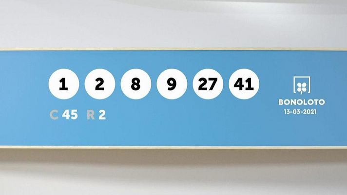 SELAE - Sorteo de la Bonoloto del 13/03/2021
