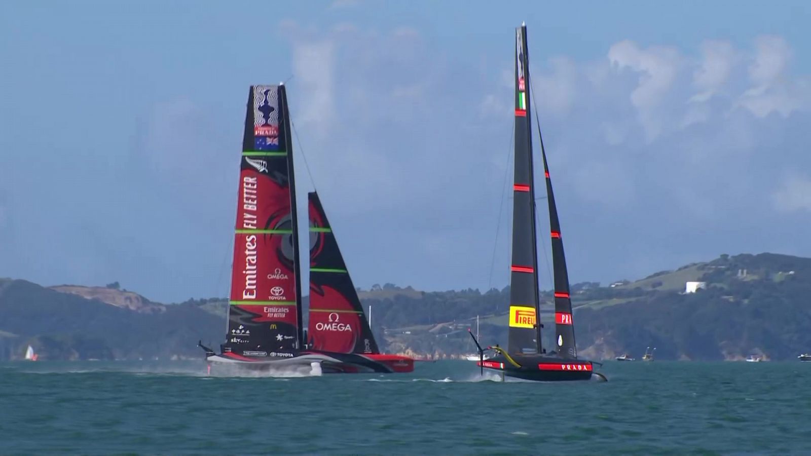 Vela - Copa América 2021: Final 7ª regata (Auckland): Emirates Team New Zealand - Luna Rossa Prada Pirelli