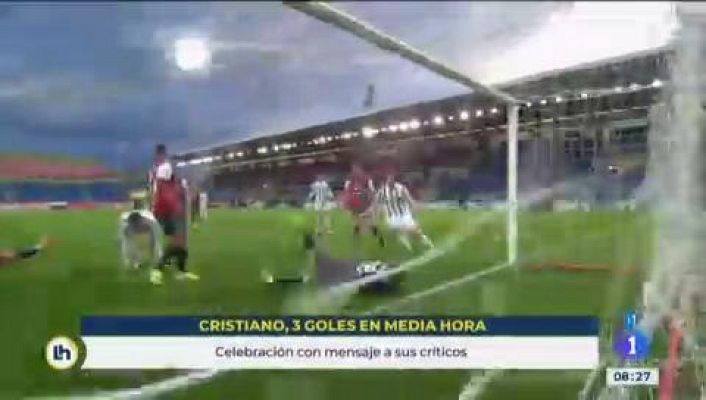 Cristiano Ronaldo acalla las críticas con un 'hat-trick' en media hora