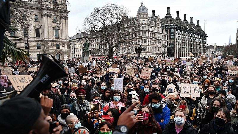 Protestas en el Reino Unido contra la brutalidad policial