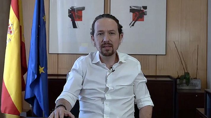 Telediario 1 - Iglesias abandona el Gobierno y será candidato a presidir la Comunidad de Madrid