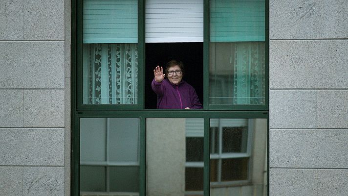 Telediario 1 - El confinamiento por la pandemia, un año después