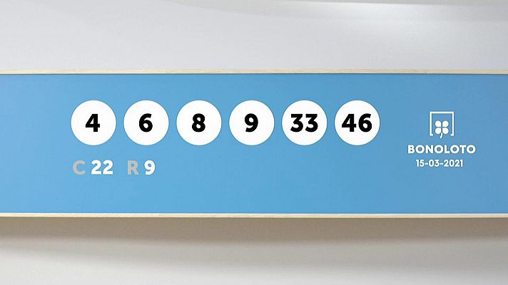 SELAE - Sorteo de la Lotería Bonoloto del 15/03/2021