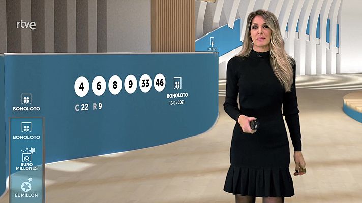 Loterías - Sorteo de la Bonoloto del 15/03/2021