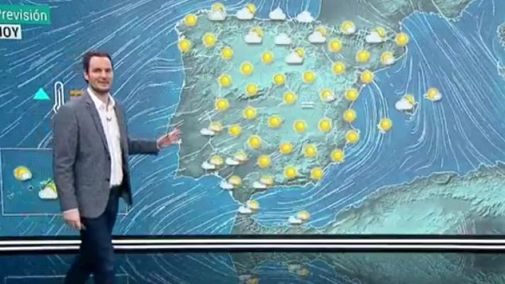 Telediario 1 - La Aemet prevé tiempo estable en gran parte del país y fuerte viento en Pirineos