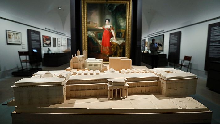 Telediario 1 - El Museo del Prado inaugura una muestra permanente sobre su historia y sus edificios