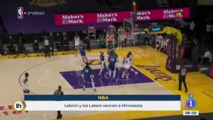 LeBron comanda la victoria de los Lakers ante un gran Ricky Rubio 