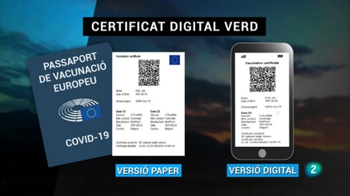 El Vespre - Brusel·les presenta el Certificat Verd Digital sobre la covid-19