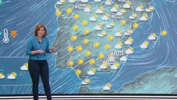 La Aemet prevé nieve en cotas de 1.000 metros en centro y norte peninsular