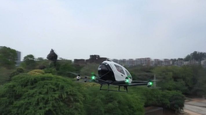 Telediario 1 - Los taxis voladores en China pueden ser pronto una realidad