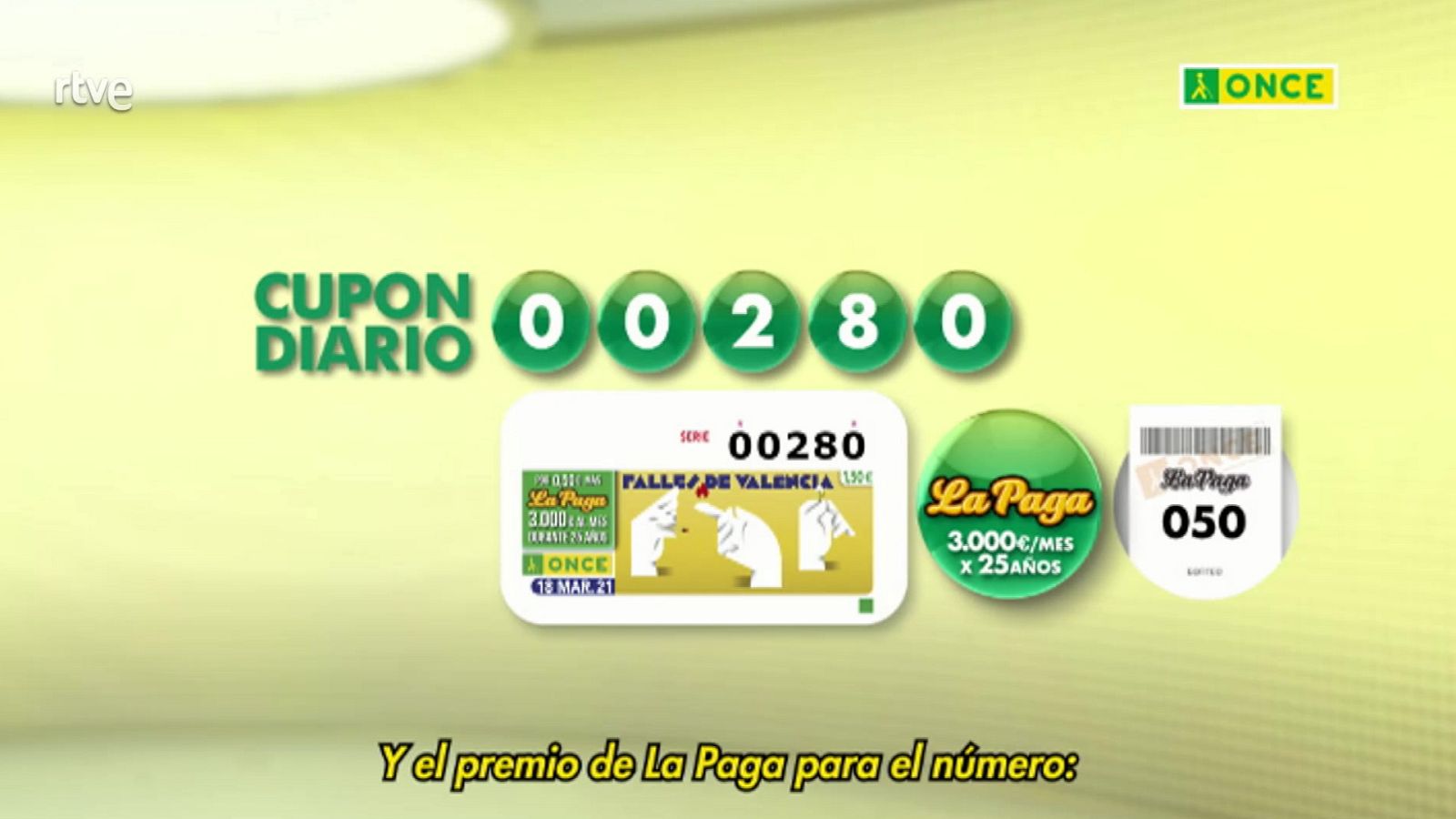 Sorteo ONCE - 18/03/21 - ver ahora