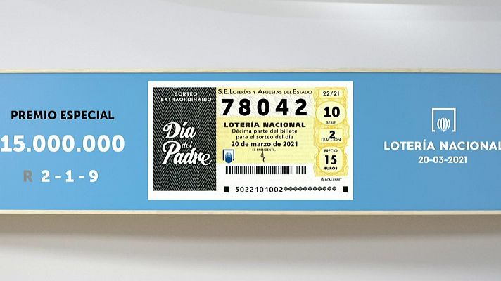 SELAE - Sorteo de la Lotería Nacional del 20/03/2021