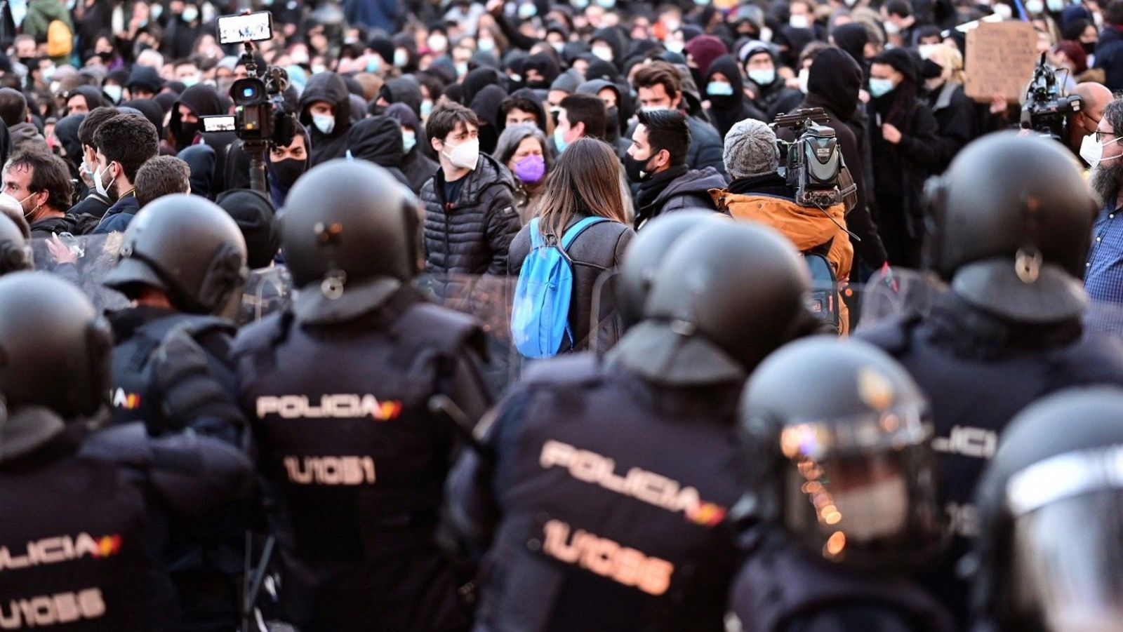 Manifestaciones en Madrid y Cataluña por la libertad de Hasel