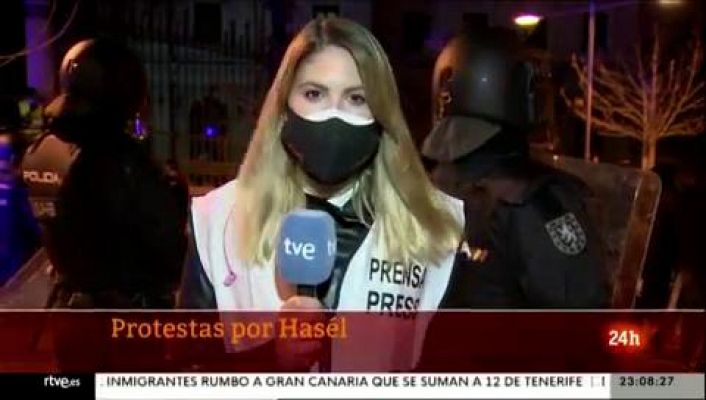 Informativo 24h - Protestas por Hasel en Madrid y Cataluña cuando se cumple un mes del encarcelamiento del rapero