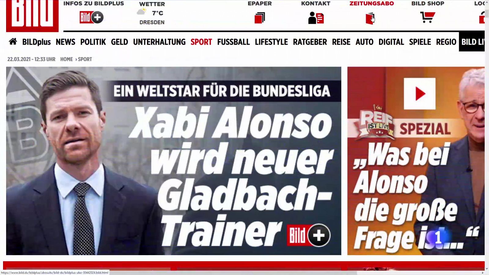 Xabi Alonso entrenará al Gladbach, según la prensa alemana
