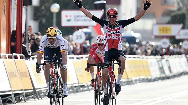 Ciclismo - Andreas Kron gana la primera etapa de la Volta a Catalunya