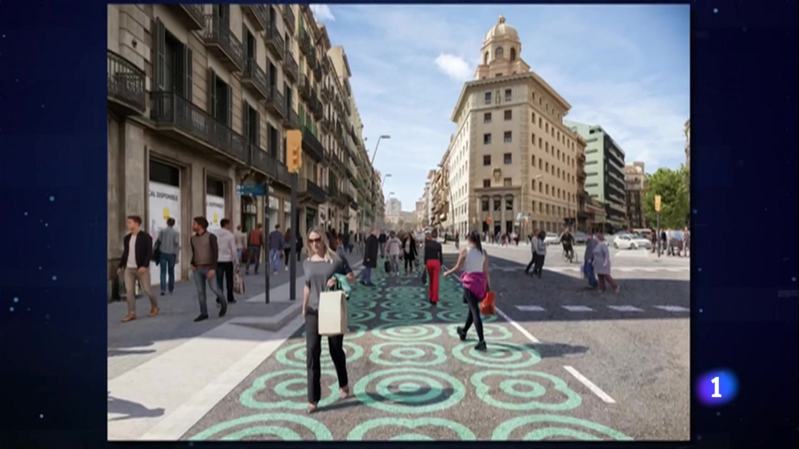 L'Informatiu: El carrer Pelai de Barcelona perdrà dos carrils de circulació per ampliar l'espai per als vianants  | RTVE Play