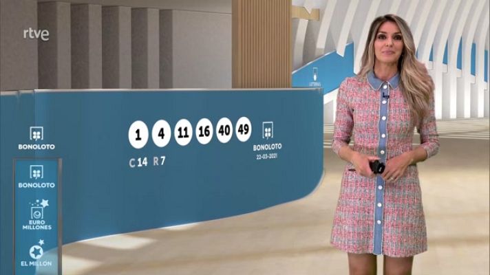 Loterías - Sorteo de la Bonoloto del 22/03/2021