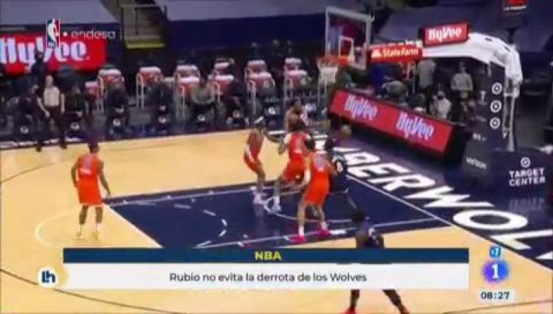 Ricky Rubio y su doble-doble no evitan la derrota de los Wolves ante los Thunder 