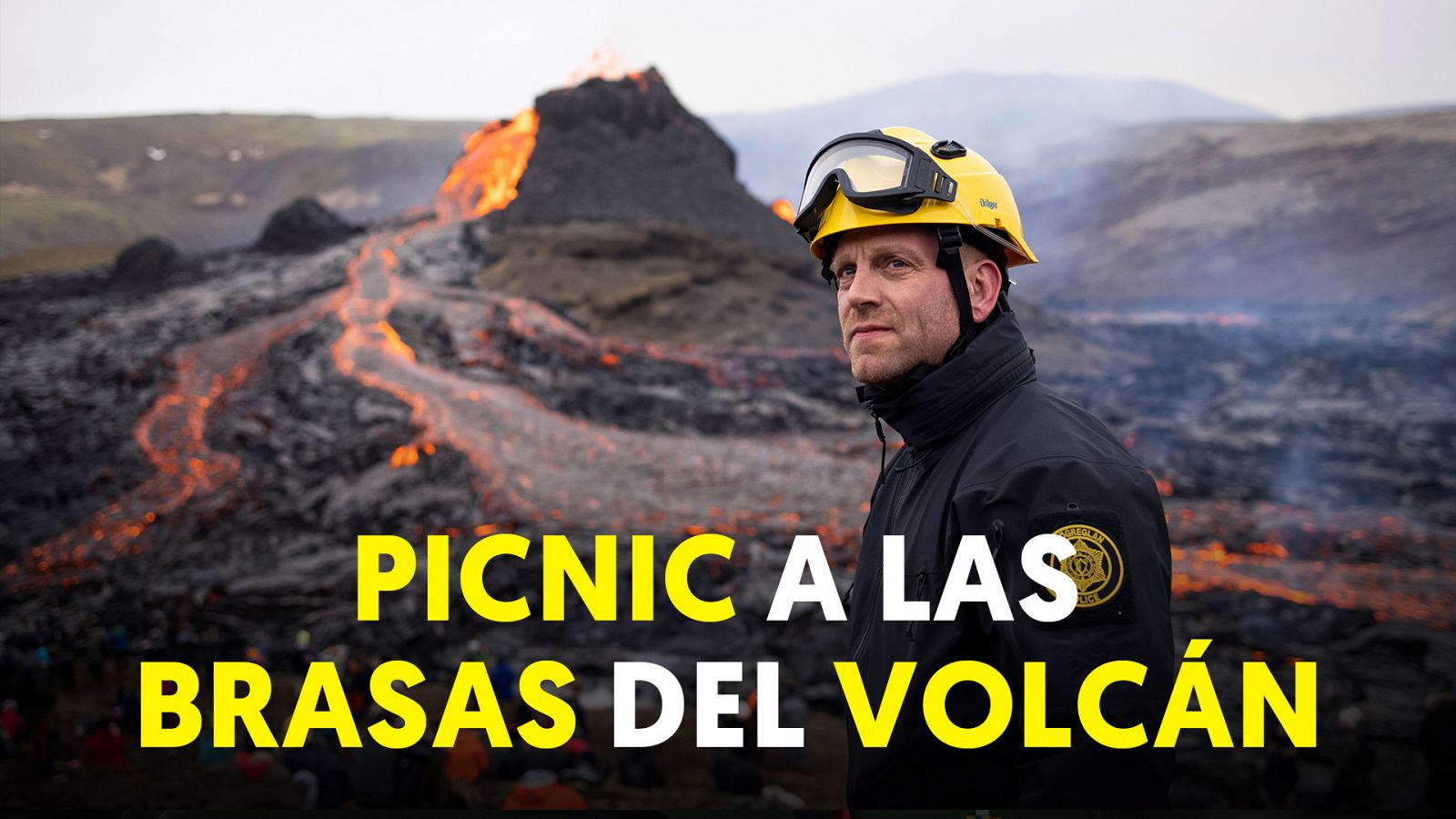 Ríos de lava y turistas para ver de cerca el volcán Fagradalsfjall