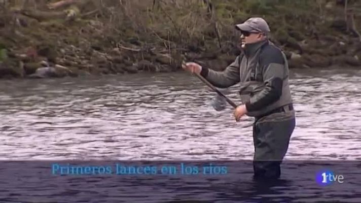 El Narcea, principal rio salmonero en Asturias