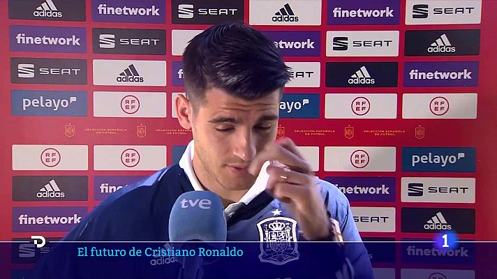 Telediario 1 - Morata, sobre su futuro: "Quiero estar donde más me quieran"