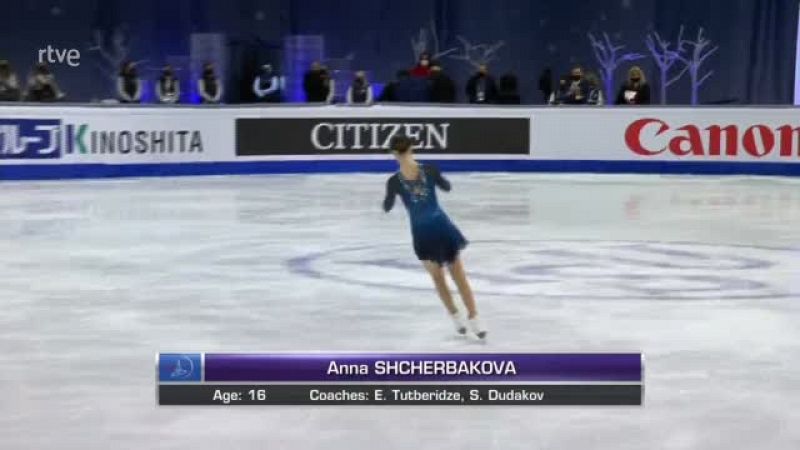 La rusa Anna Shcherbakova se hace con la mejor puntuación en el programa corto